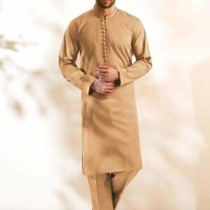 men's unstitched soft cotton plain suit