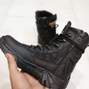 Men's Comfortable Boots, Black Delta