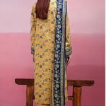 3 PCs women's unstitched printed suit - Image 3